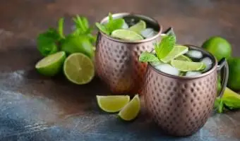 Coquetel de mula de Moscou