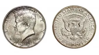 Kennedyho pol dolára z roku 1964