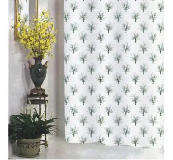 וילון מקלחת מבד אמונה ארוך במיוחד