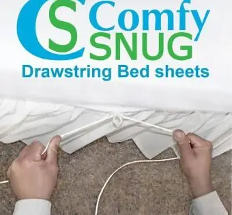 Białe regulowane prześcieradło TWIN