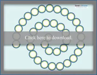 Tabellone da gioco a spirale circolare vuoto