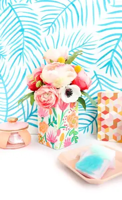 Try This: Paint Your Own Pattern on Pattern Floral Vase