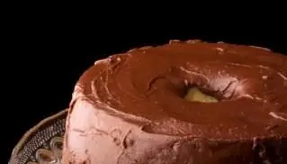 čokoládový matný anjelský koláč