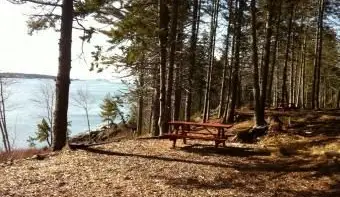 Campingplatz in der Bucht von Sagadahoc