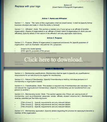 Ejemplos de estatutos de organizaciones sin fines de lucro