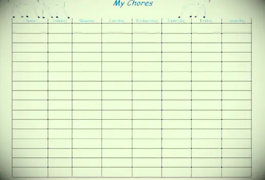 tabella delle faccende del cavallo