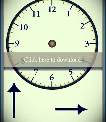 Esfera de reloj para decir la hora