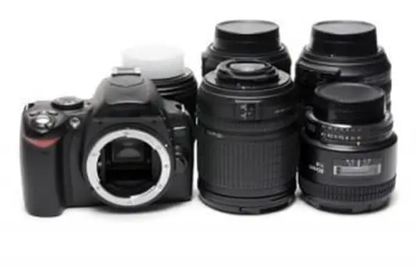 Cámara DSLR con lente
