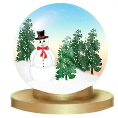 Clipart de boule à neige
