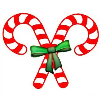 clipart de canne en bonbon