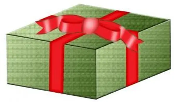 Clipart de boîte-cadeau de Noël