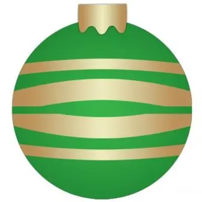 clipart d'ornement de Noël vert