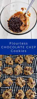 Flourless Chocolate Chip Cookies
