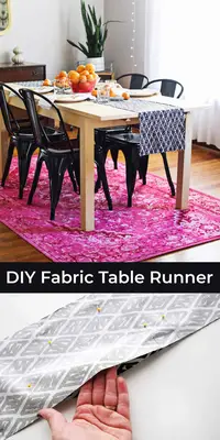 DIY Modern Table Runner