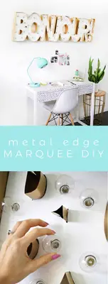 Metal Edge Marquee DIY
