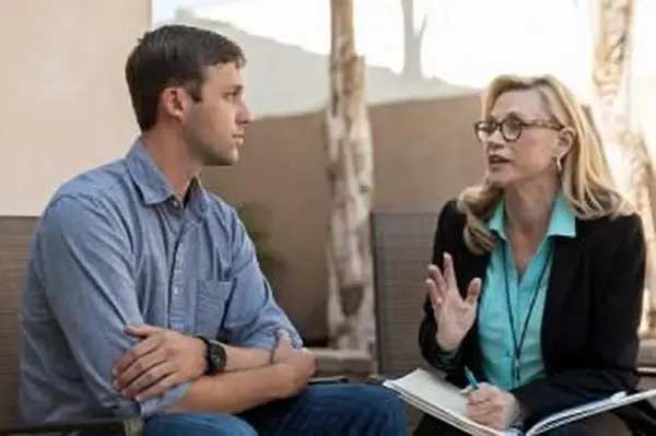 parlando con il terapeuta