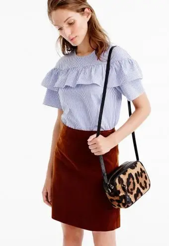 Minigonna in Velluto a coste