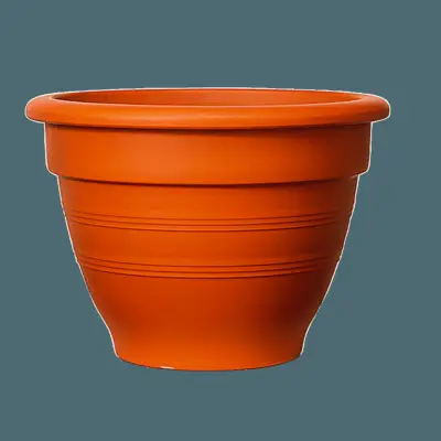 Faux terracotta pot