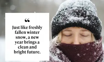 Al igual que la nieve invernal recién caída, un nuevo año trae un futuro limpio y brillante. ¿Qué planeas escribir?