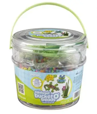 perler perles forêt tropicale seau