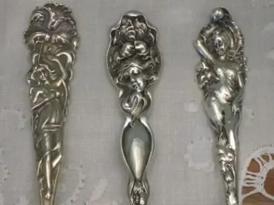 sterlina figurativa art nouveau