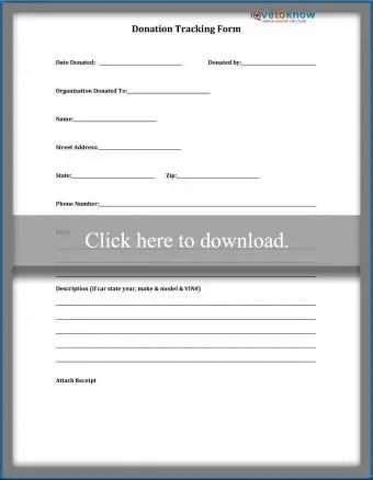 Modulo per il monitoraggio delle spese delle donazioni