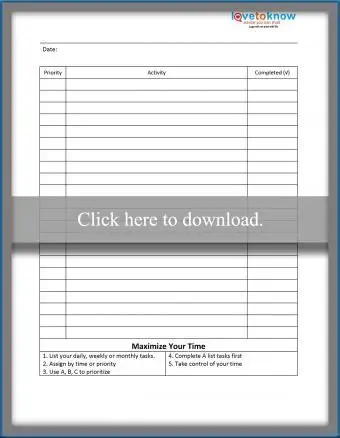 Pagina dell'organizzatore stampabile