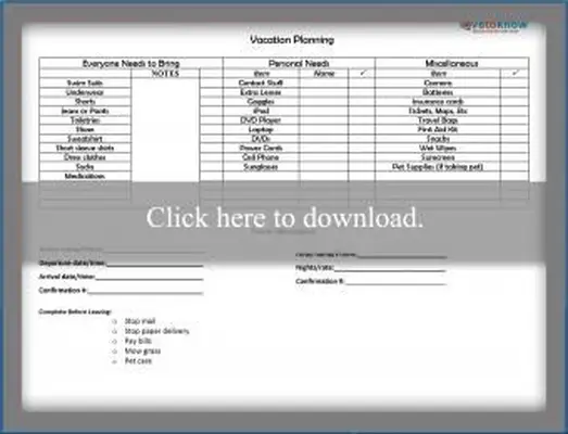 Guida alla pianificazione delle vacanze