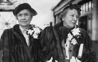 Helen Keller et Polly Thomson 1960