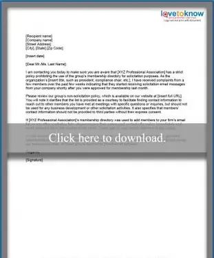 Nichteinhaltungsschreiben druckbares pdf