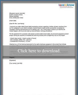 Antwort auf Nichteinhaltungsbenachrichtigung druckbares PDF