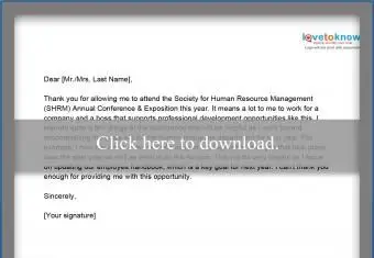 carta de agradecimento pela participação na conferência