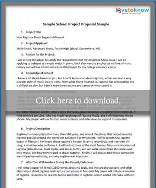 学校プロジェクト提案サンプル