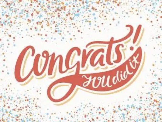 Poster di congratulazioni