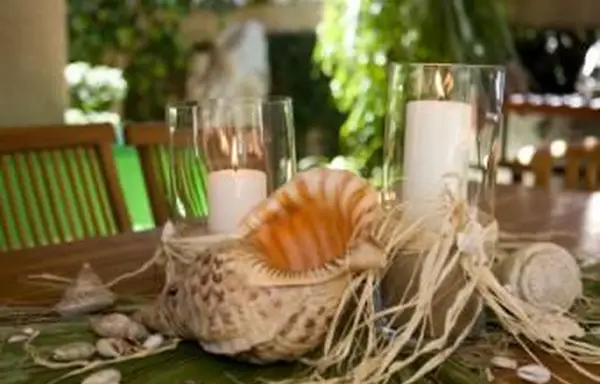 オーシャンテーマテーブルセッティング