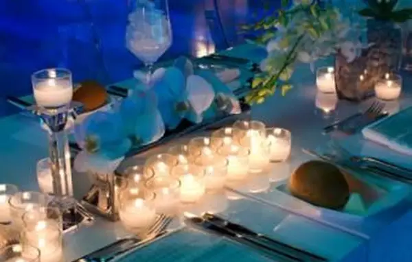 キャンドルスケープテーブルセッティング