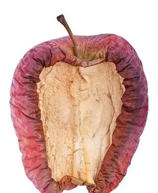 Manzana momificada