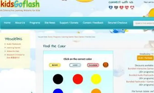 Capture d'écran de trouver le jeu de couleurs