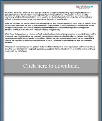 Poďakovanie jednotlivým dobrovoľníkom