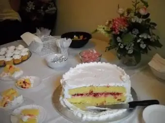 Gâteau de mariage italien.