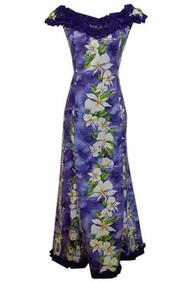 Jade Fashion Flower Robe de mariée hawaïenne