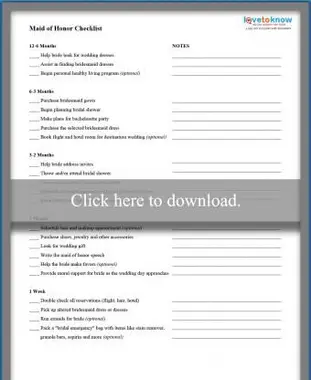 Lista kontrolna druhny