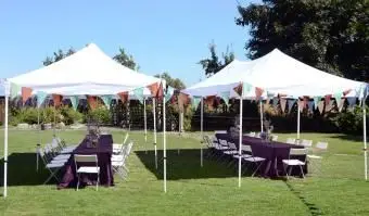 結婚披露宴のテント