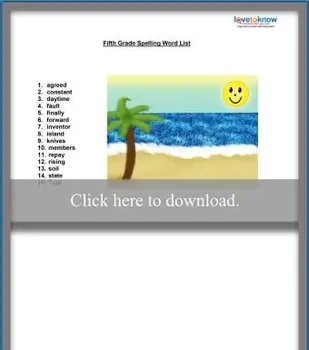 5年生のスペルリスト