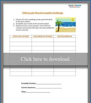 5年生のスペリング活動