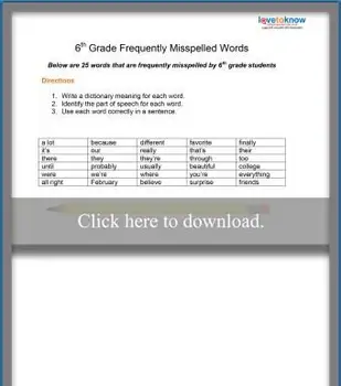 頻繁にスペルミスのある単語リスト