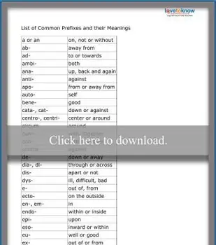 共通プレフィックスリスト