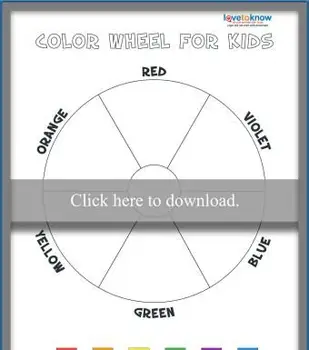 ブランクカラーホイールアクティビティ