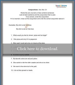 初心者接続詞ワークシート