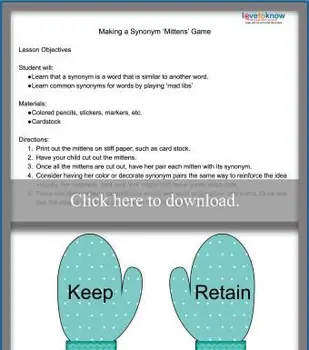 同義語ゲームを作る